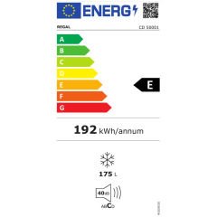 Regal CD 50001 E Enerji Sınıfı 175 Lt 5 Çekmeceli Dikey Derin Dondurucu