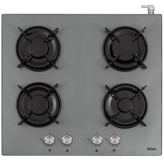 Regal SO 6041 GCY 60 Cm 4 Gözü Gazlı Gri Cam Set Üstü Ocak
