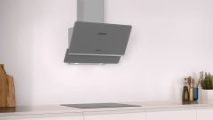 Profilo DVK6J671 Platin Gri Cam Yüzey Duvar Tipi Davlumbaz