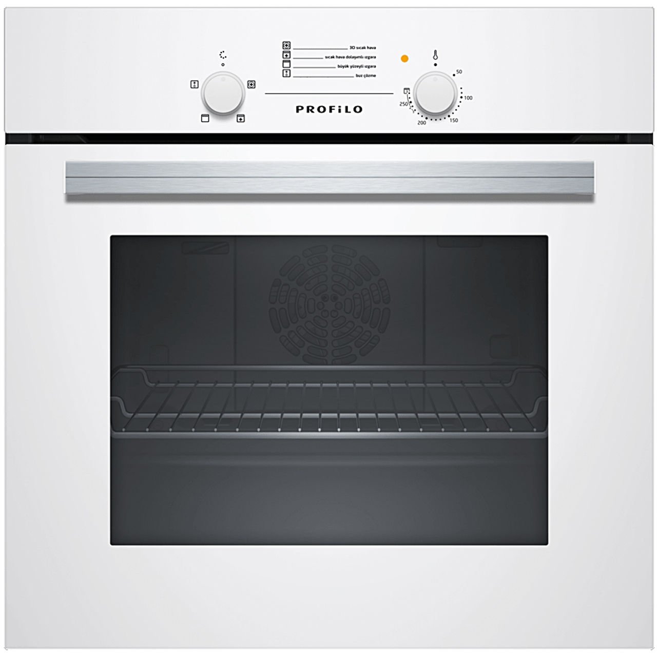 Profilo FRGA103B 66 Lt 4 Programlı Beyaz Ankastre Fırın