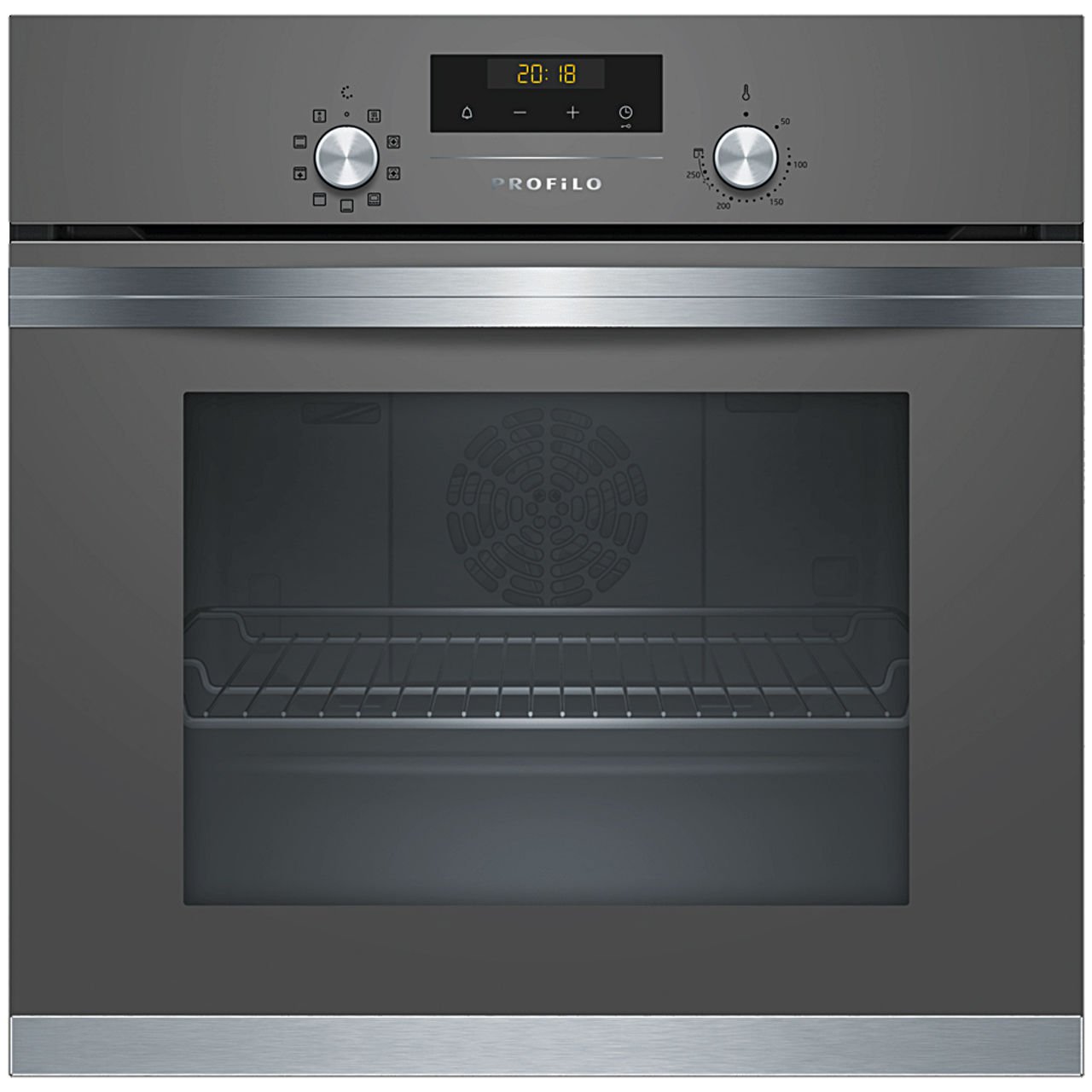 Profilo FRMA125G 66 Lt 8 Programlı Platin Gri Ankastre Fırın