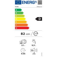Profilo BMS622V5 D Enerji Sınıfı 6 Programlı 12 Kişilik Bulaşık Makinesi
