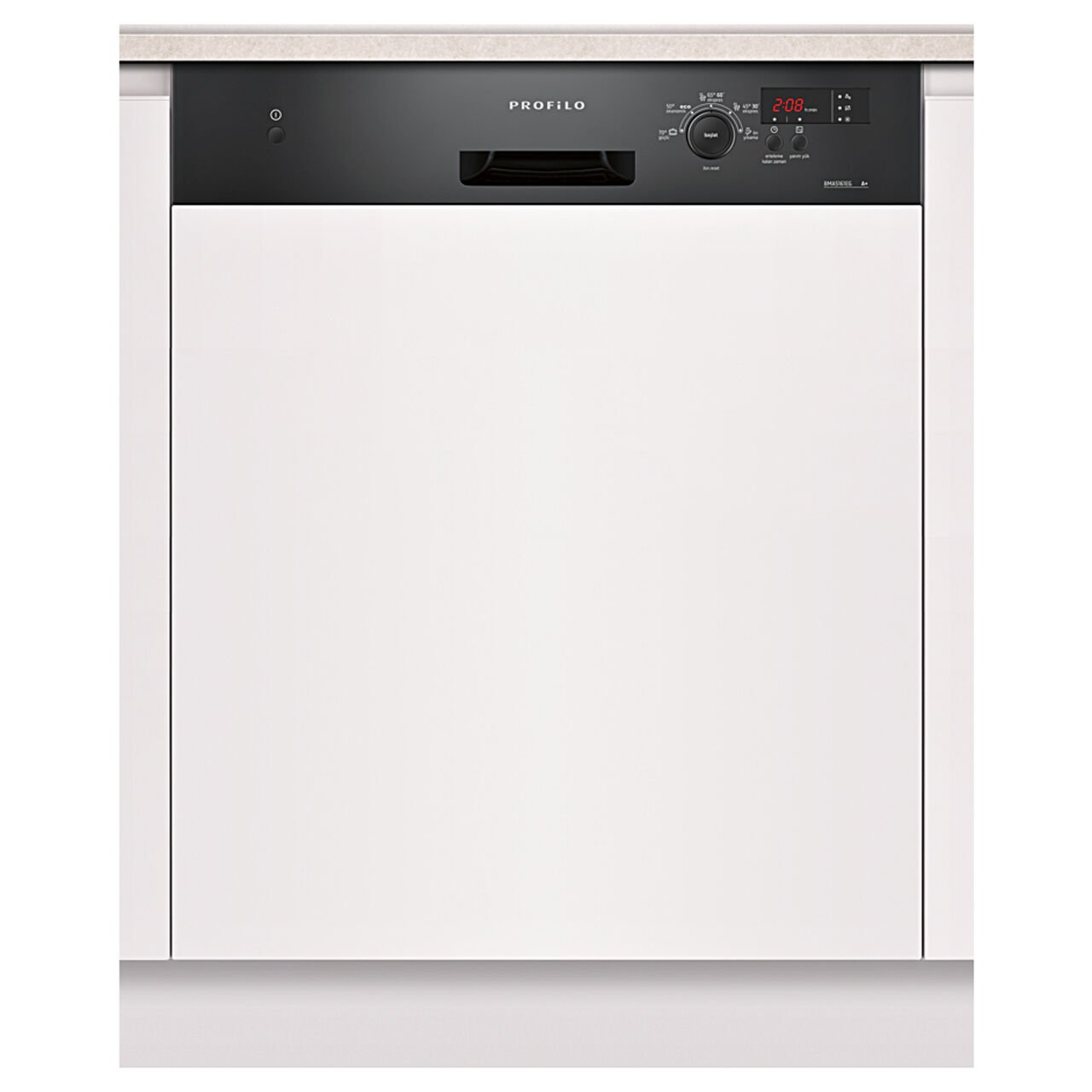 Profilo BMA5161EG F Enerji Sınfı 5 Programlı Yarı Ankastre 12 Kişilik Bulaşık Makinesi