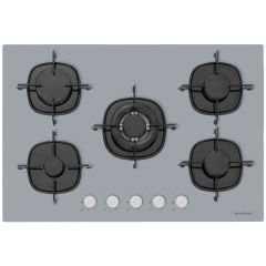 Silverline CS5365S01 Wok Gözlü 75 cm Gri Cam Ankastre Ocak