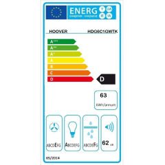 Hoover HDG6C1GWTK Beyaz Duvar Tipi Davlumbaz