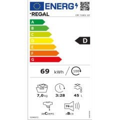 Regal CM 71001 G Y D Enerji Sınıfı 7 Kg 1000 Devir Çamaşır Makinesi